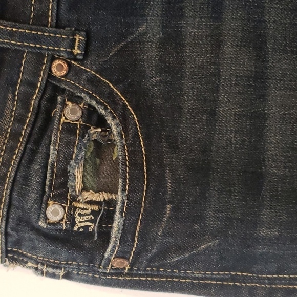 Miss Me Jeans Womens Size 28 Dark Blue Camoflauge pockets - Picture 5 of 15